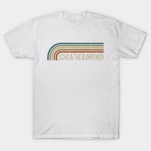 Echo & the Bunnymen Retro Stripes T-Shirt